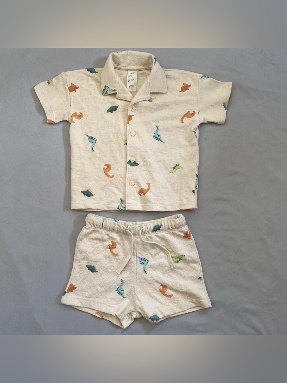 H&M Kids 2-Piece Terry Resort Shirt and Shorts Set